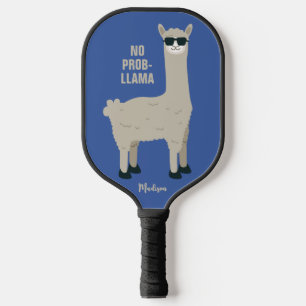 Cooler Lama individuelle Name & Farbe Pickleball Schläger