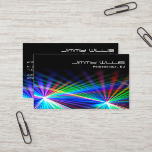 Cooler Laser Light Club - DJ Business Card Visitenkarte