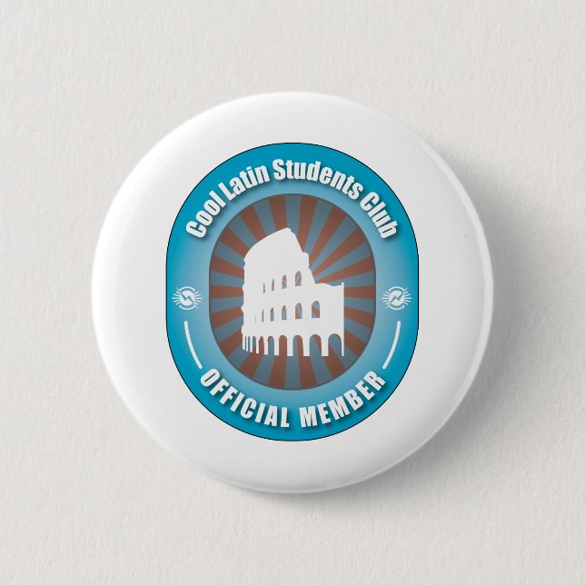 Cooler lateinischer Studenten-Verein Button (Vorderseite)