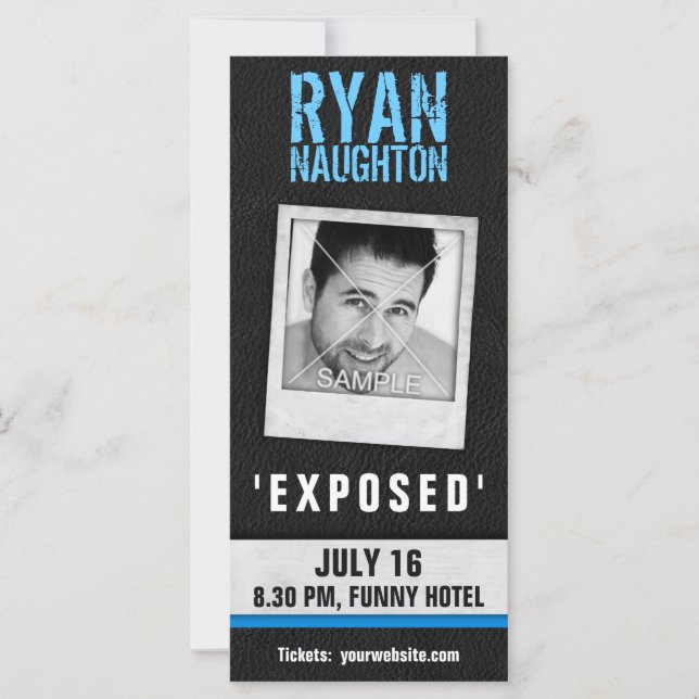 Cooler Lederrahmen Foto-Darsteller Comedian (Vorderseite)