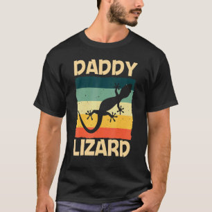 Cooler Leguan für Männer Vater Reptil Schopf Geck T-Shirt
