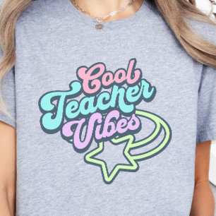 Cooler Lehrer Vibes Retro Styling Geschenk Grün T-Shirt