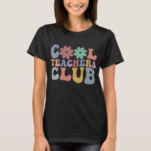 Cooler Lehrerclub Retro Groovy Zurück zur Schule T-Shirt