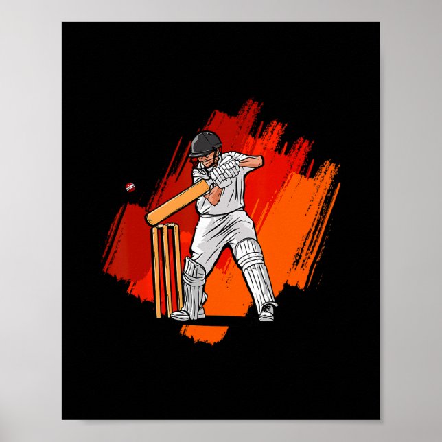 Cooler Lieblingskricket  Poster (Vorne)