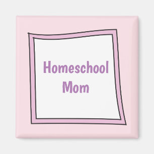 Cooler lila Kasten mit Homeschool Mama Magnet