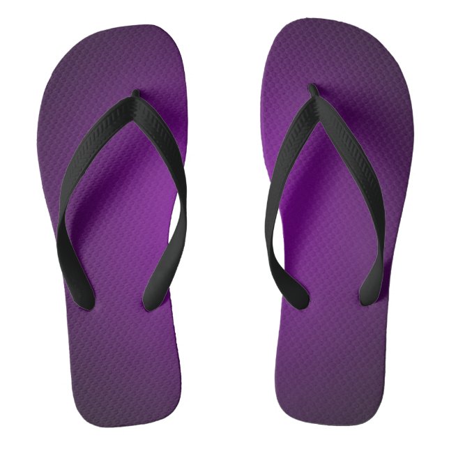 Cooler Lila-Schwarzer Grainy Vignette Flip Flops (Fußbett)