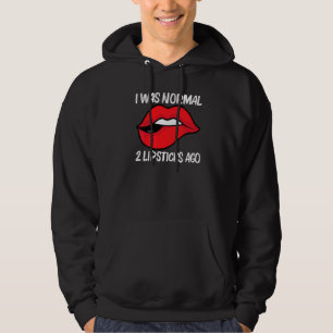 Cooler Lippenstift für Männer Frauen Kosmetik Make Hoodie