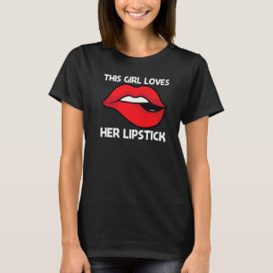 Cooler Lipstick für Mädchen Kosmetische Mittel für T-Shirt