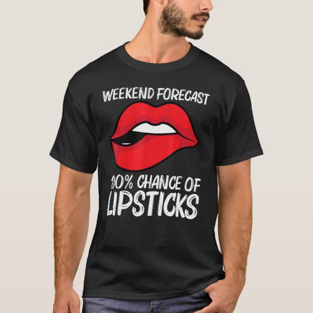 Cooler Lipstick für Männer - kosmetische Mittel 2 T-Shirt (Vorderseite)