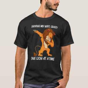 Cooler Löwe für Männer Vater Dschungel Safari Tier T-Shirt