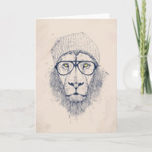 Cooler Löwe Karte