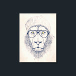 Cooler Löwe Leinwanddruck<br><div class="desc">cooler als cool</div>