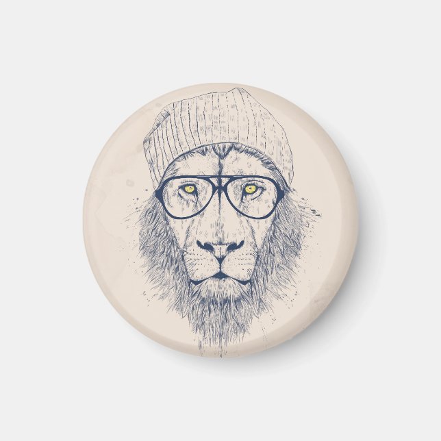 Cooler Löwe Magnet (Vorne)