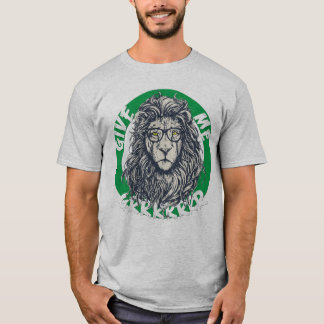 Cooler Löwe mit Brille Grafik T-Shirt