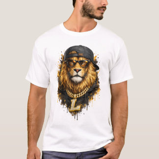 Cooler Löwen-Straßenstil – urbane Königsvibes T-Shirt