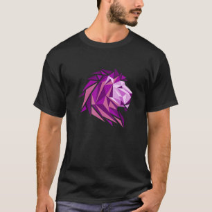 Cooler Löwenkopf mit hellen Farben T-Shirt