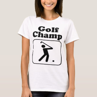 Cooler lustiger Golf-Champions-kundenspezifisches T-Shirt