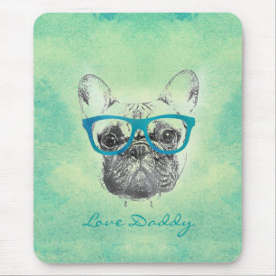 Cooler lustiger trendiger vintage französischer Bu Mousepad