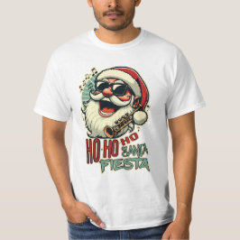 Cooler, lustiger Weihnachtsmann mit Sonnenbrille - T-Shirt