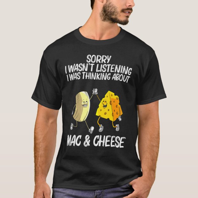 Cooler Mac & Käse für Männer Käsegebäck T-Shirt (Vorderseite)