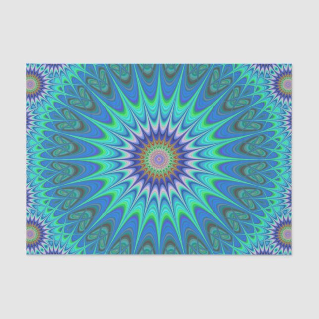 Cooler Mandala Seidenpapier (Vorderseite)