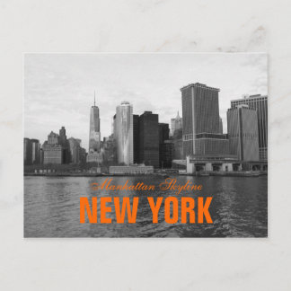 Cooler ManhattanSkyline New York Postkarte