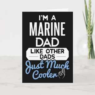 Cooler Marine-Vater Vatertag Geschenk Karte