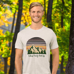 Cooler, maßgeschneiderter Reiseroutenwald Sunset Tri-Blend Shirt
