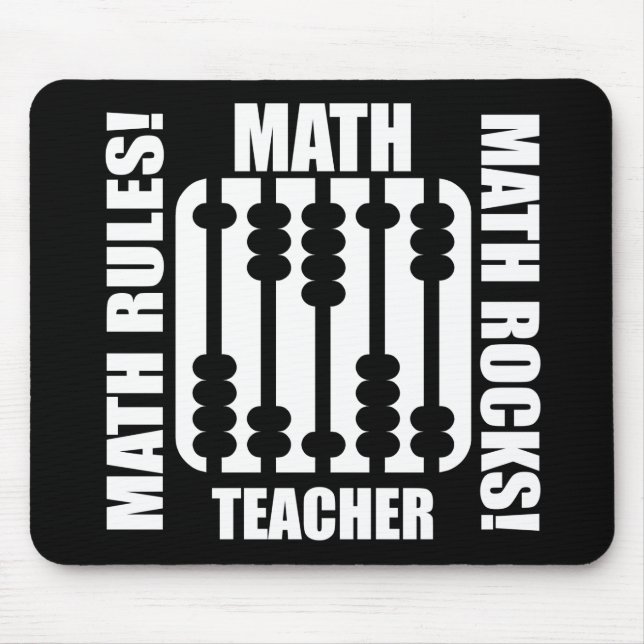 cooler Mathelehrer Mousepad (Vorne)
