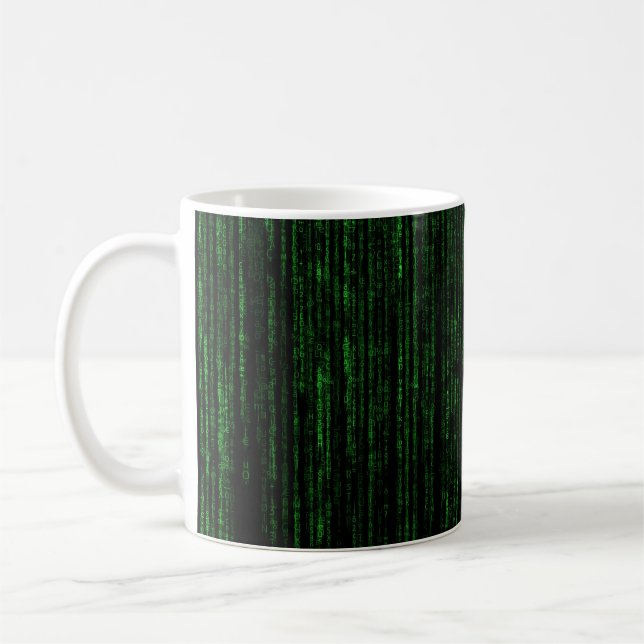 Cooler Matrixeffekt Kaffeetasse (Links)