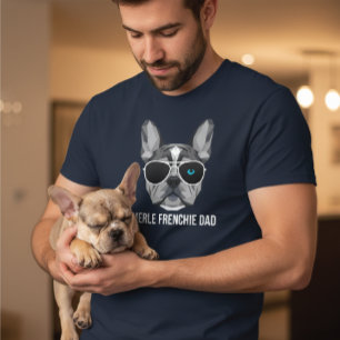 Cooler Merle Frenchie Dad Französische Bulldogge T-Shirt