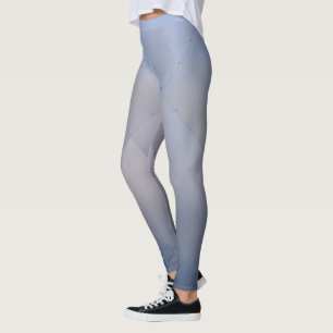 Cooler metallischer AluminiumTeller grau zum Blau Leggings