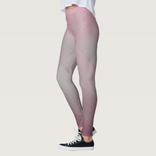 Cooler metallischer AluminiumTeller grau zum Rosa Leggings