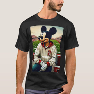 "Cooler Mickey in Hoodie & Shades Graphic T - Shir T-Shirt