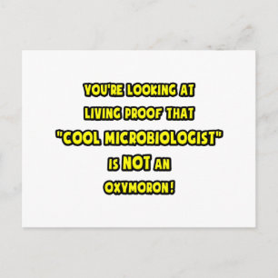 Cooler Mikrobiologe ist KEIN Oxymoron Postkarte