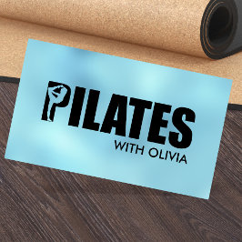 Cooler Minimal Pilates Instructor Visitenkarte