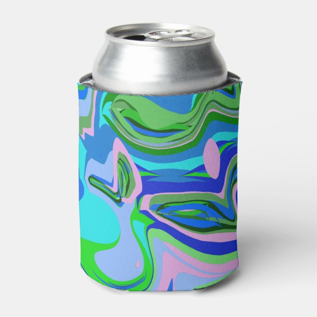 Cooler mit Psychedelic Design Dosenkühler (Kanne Vorderseite)