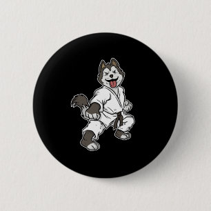 Cooler MIXED MARTIAL ARTS Kämpfer Hund Taekwondo L Button