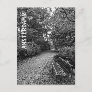 Cooler, moderner Amsterdamer Park Postkarte
