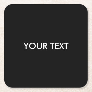 Cooler, moderner Beruflicher Markenname Rechteckiger Pappuntersetzer