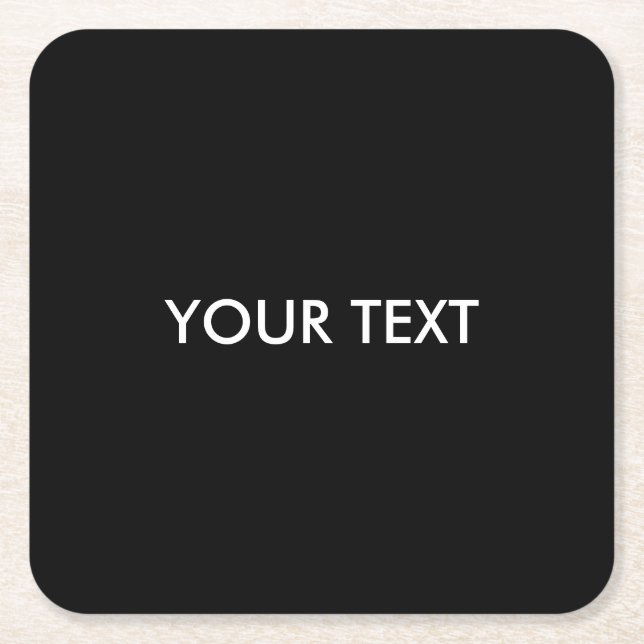 Cooler, moderner Beruflicher Markenname Rechteckiger Pappuntersetzer (Vorderseite)