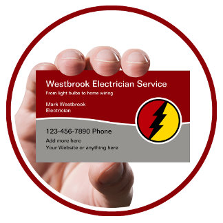 Cooler moderner Elektroservice Visitenkarte