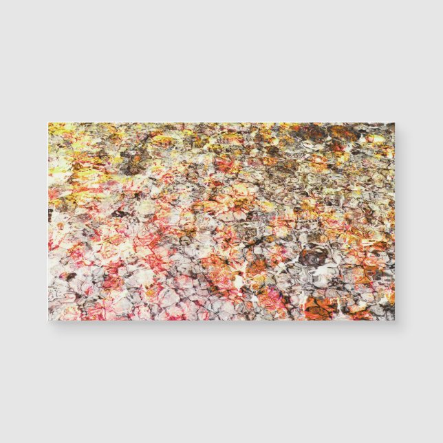 Cooler, moderner, farbenfroher abstrakter Hintergr Magnetkarte (Vorderseite)