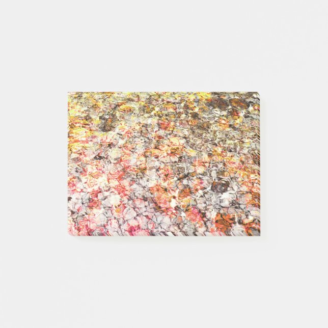 Cooler, moderner, farbenfroher abstrakter Hintergr Post-it Klebezettel (Vorderseite)