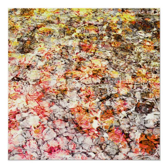 Cooler, moderner, farbenfroher abstrakter Hintergr Poster (Vorderseite)