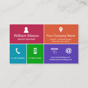 Cooler moderner Metro-Art-Entwurf - Visitenkarte