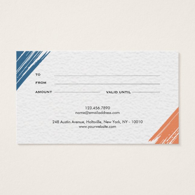 Cooler moderner Pinsel (Rückseite)