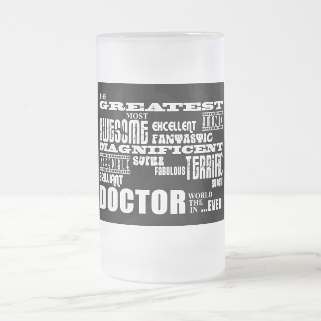 Cooler moderner Spaß behandelt Greatest Doktor Mattglas Bierglas (Mittel)