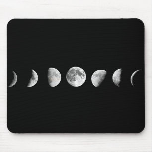 Cooler Mond teilt Mousepad in Phasen ein