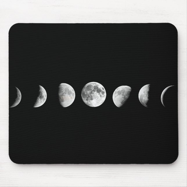 Cooler Mond teilt Mousepad in Phasen ein (Vorne)